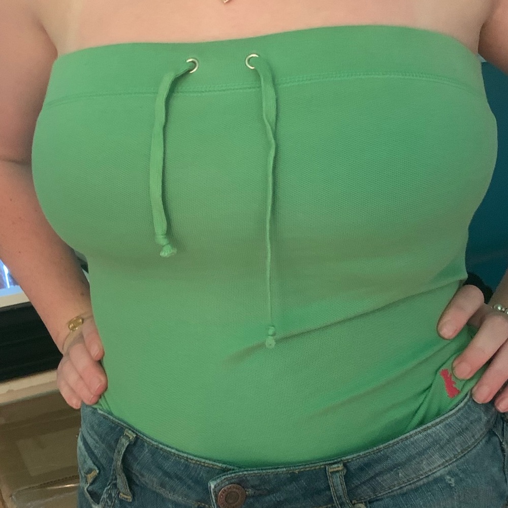 Juicy couture lime green tube top 🍀
